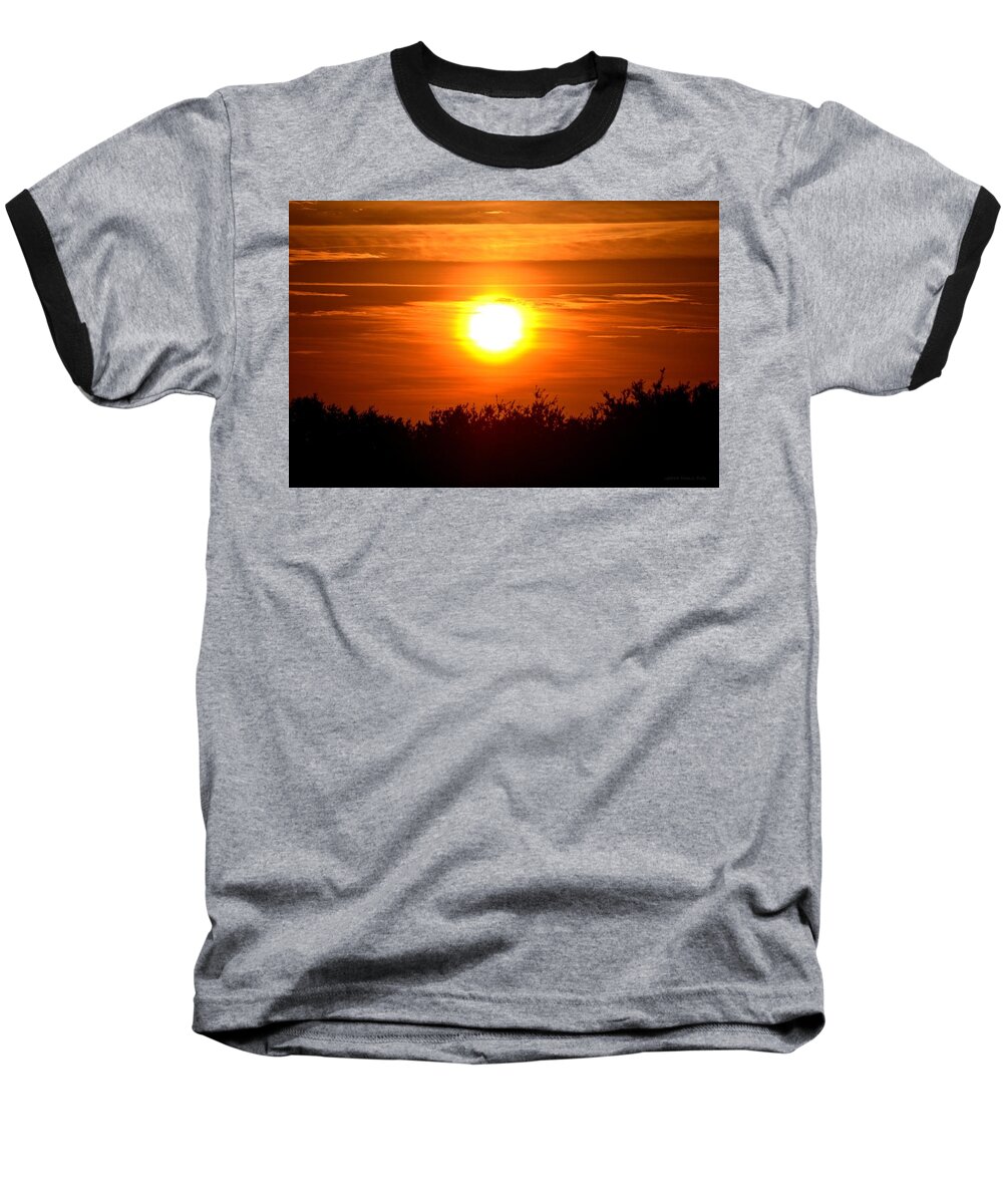 Sunset Baseball T-Shirt featuring the photograph Duck Sunset by Tara Potts