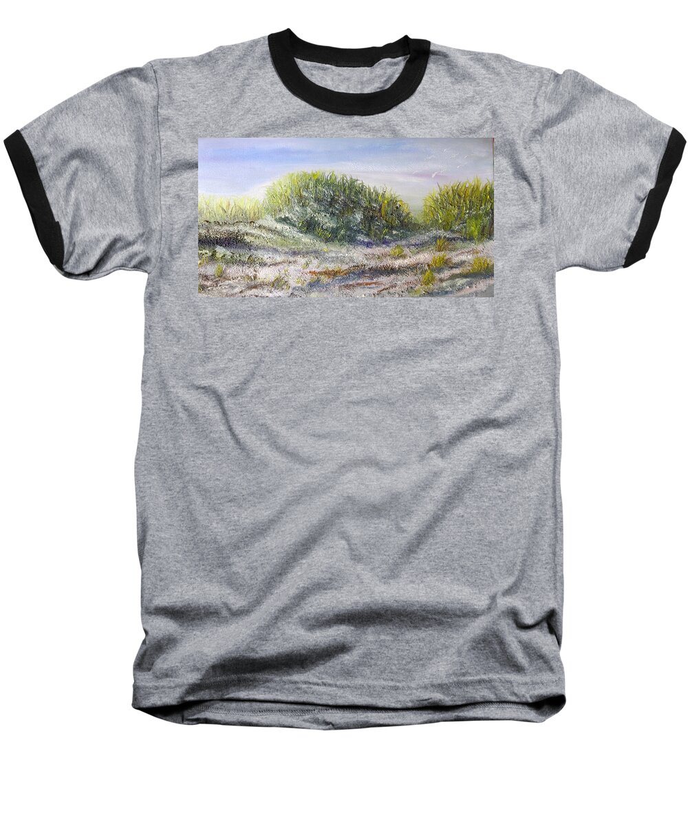 Beach Baseball T-Shirt featuring the painting Dunes by Marlyn Boyd