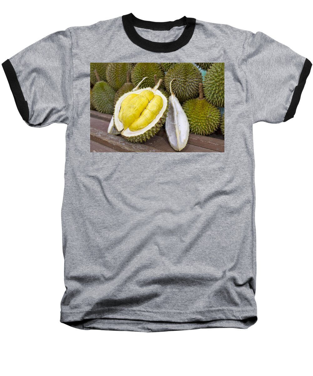 Durian Baseball T-Shirt featuring the photograph Durian 2 by David Gn