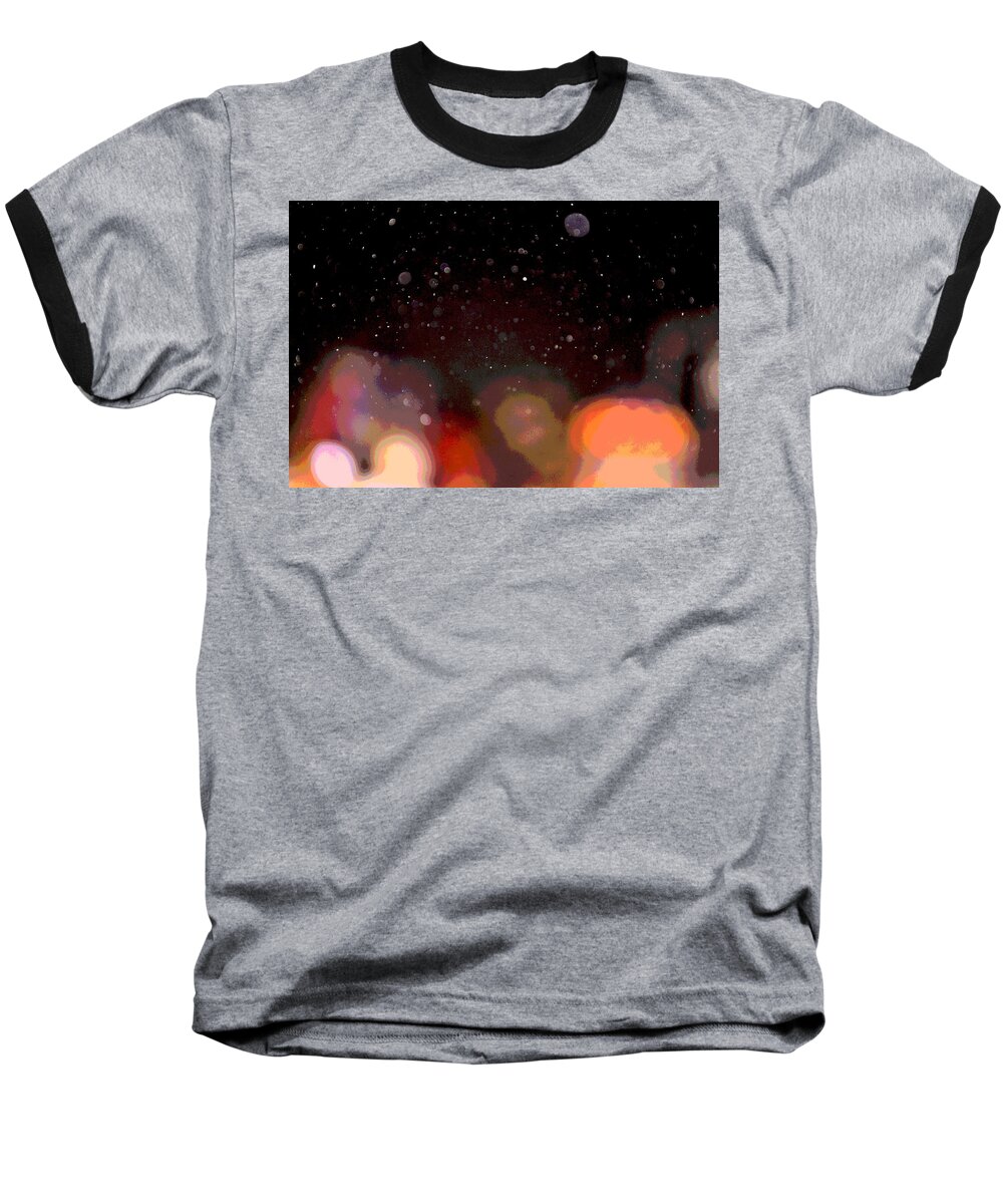 Dust Baseball T-Shirt featuring the photograph Dust and Bright Lights by Nadalyn Larsen