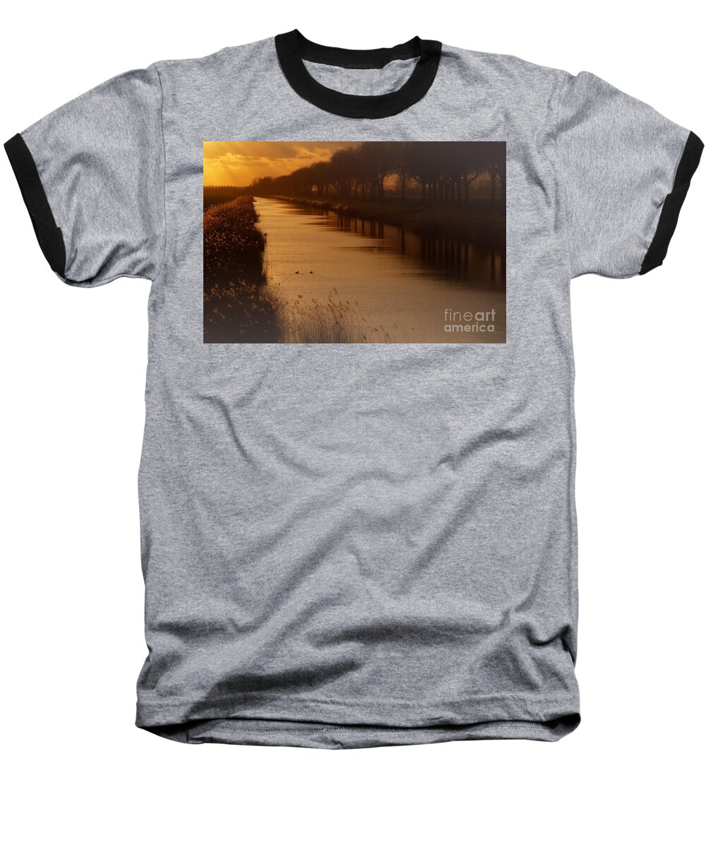 Dutch Baseball T-Shirt featuring the photograph Dutch landscape by Nick Biemans