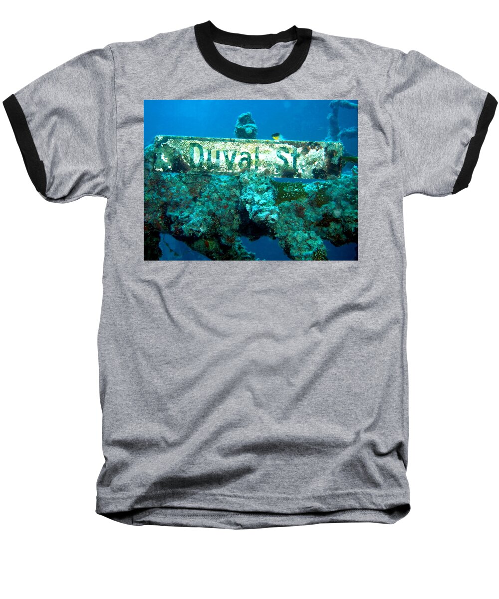 Duval Baseball T-Shirt featuring the photograph Duval Street by Amy McDaniel