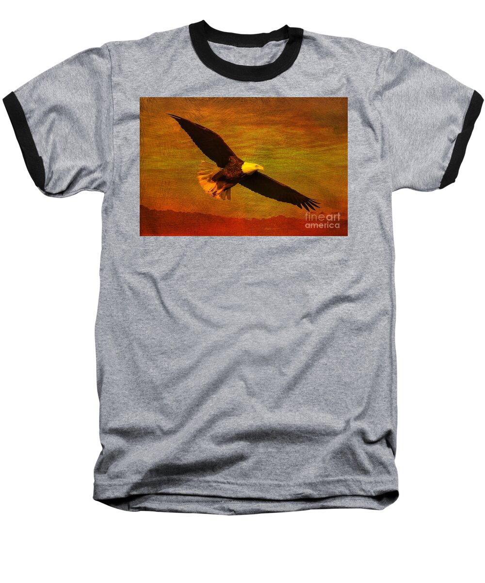 Eagle Baseball T-Shirt featuring the photograph Eagle Spirit by Deborah Benoit