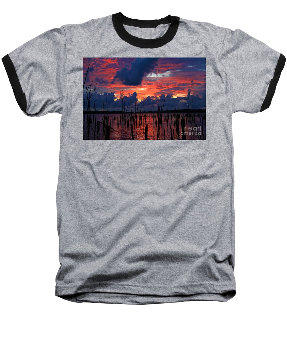 Sunrise Baseball T-Shirt featuring the photograph Early Light by Roger Becker