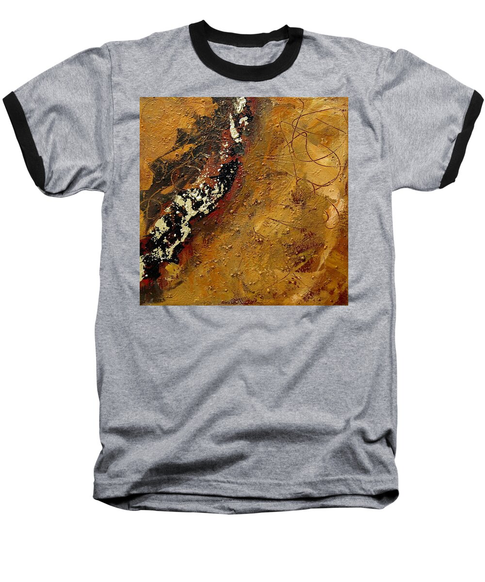 Earth Baseball T-Shirt featuring the painting Earth Abstract Three by Lance Headlee