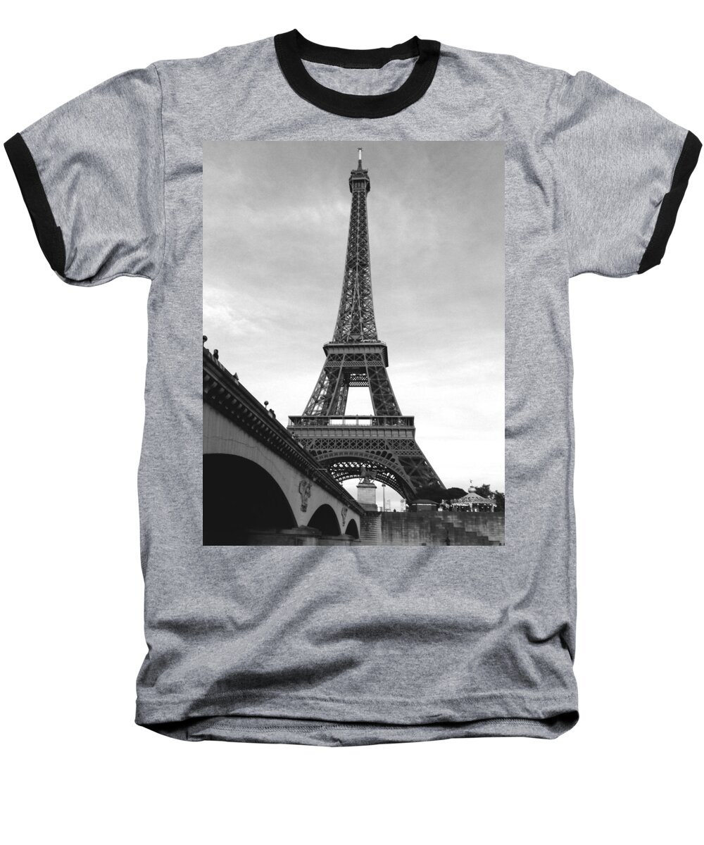 Paris Baseball T-Shirt featuring the photograph Eiffel Classic by Kathy Corday