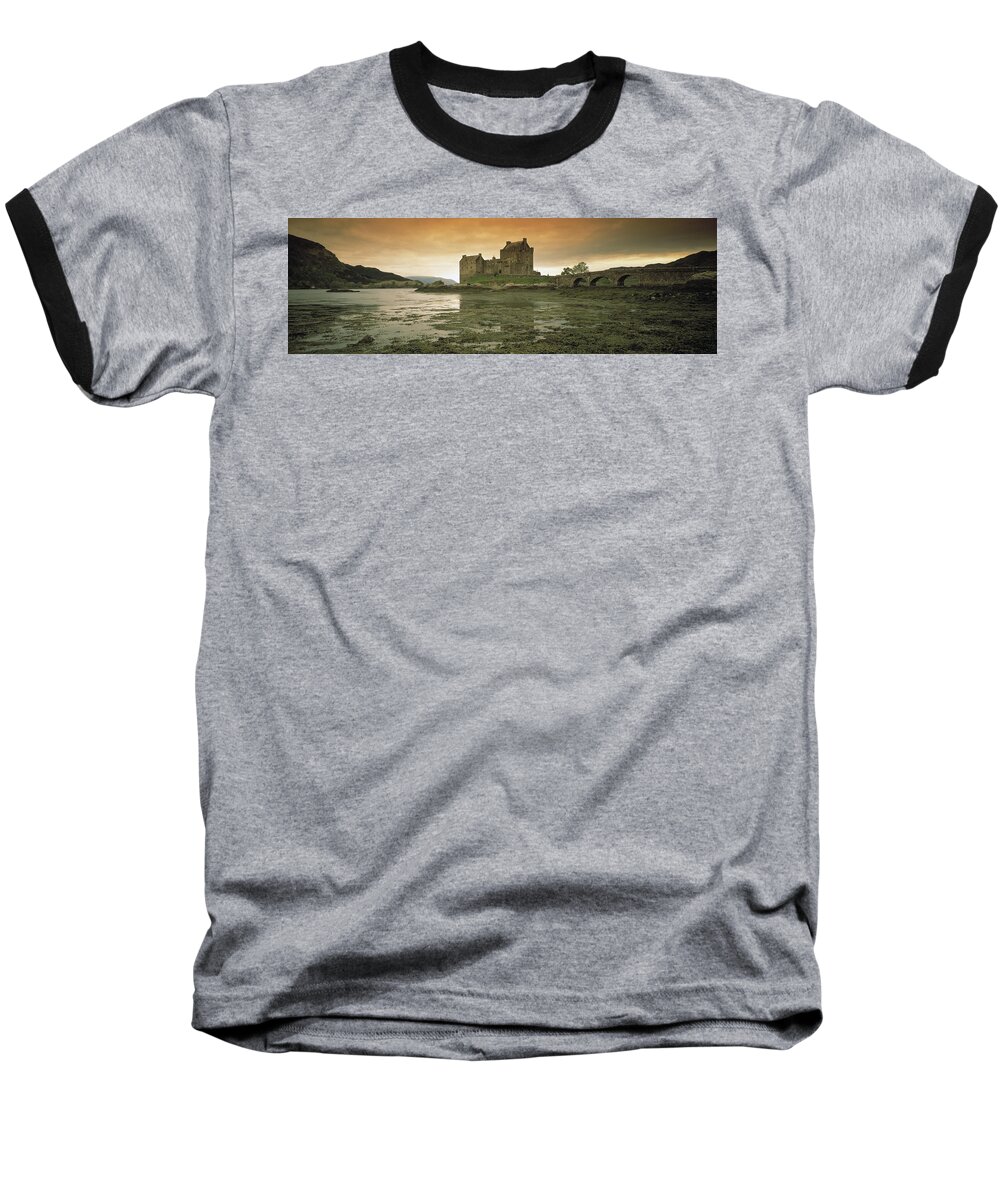 Photography Baseball T-Shirt featuring the photograph Eilean Donan Castle Scotland by Panoramic Images