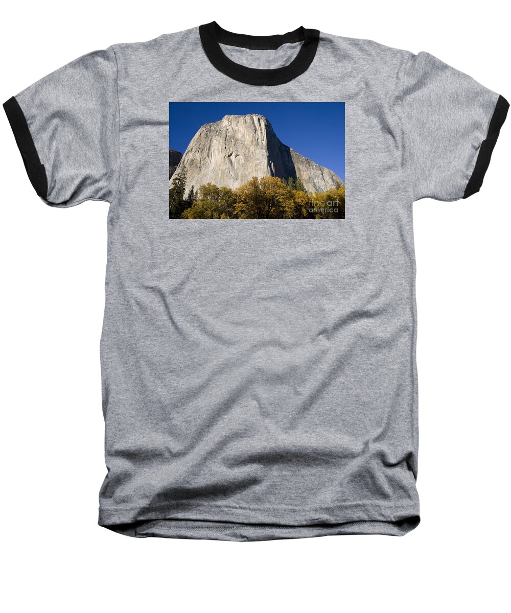 Yosemite Baseball T-Shirt featuring the photograph El Capitan in Yosemite National Park by David Millenheft