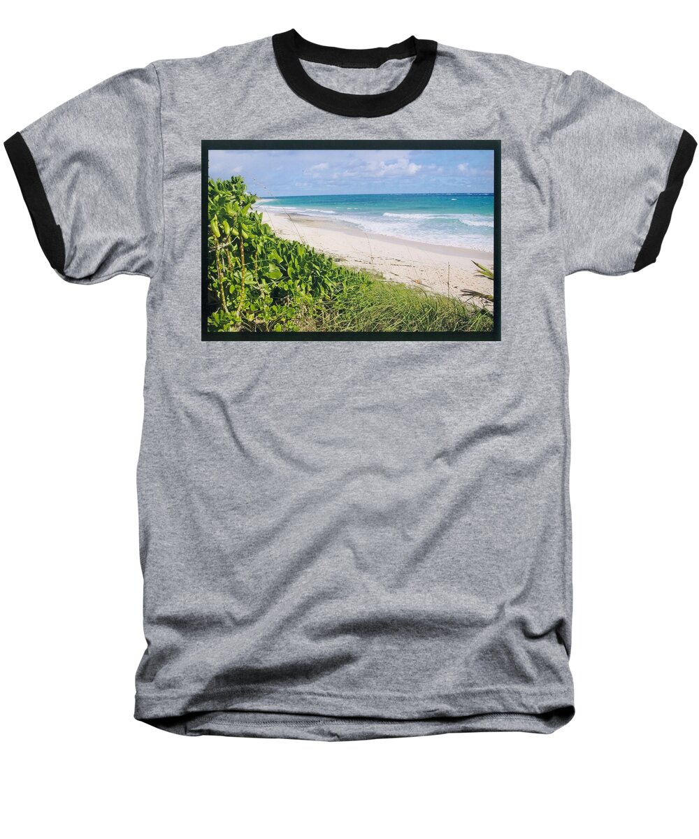 Elbow Cay Baseball T-Shirt featuring the photograph Elbow Cay by Robert Nickologianis