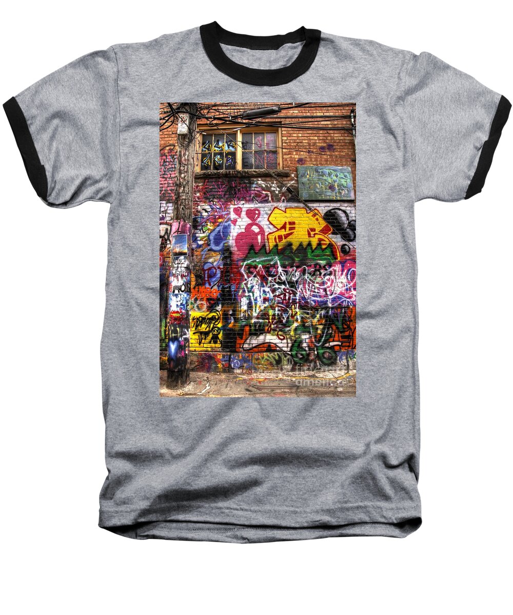 Graffiti Baseball T-Shirt featuring the photograph Electric Feel by Anthony Wilkening