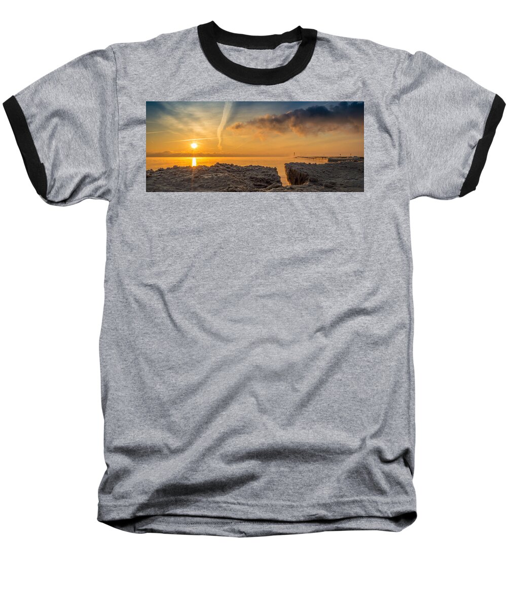 Sunrise Baseball T-Shirt featuring the photograph Extremes Panorama by James Meyer