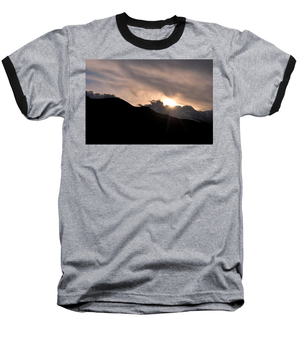 Clouds Baseball T-Shirt featuring the photograph Eye in the Sky by Matt Quest