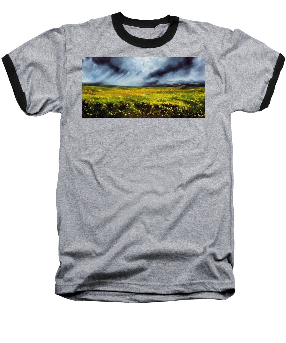 Landscape Baseball T-Shirt featuring the painting Faith by Meaghan Troup