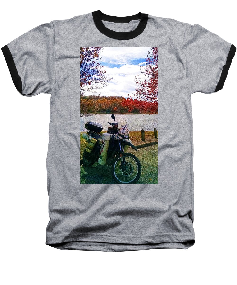Bmw Motorcycle Baseball T-Shirt featuring the photograph Fall at Fern Clyffe by Jeff Kurtz