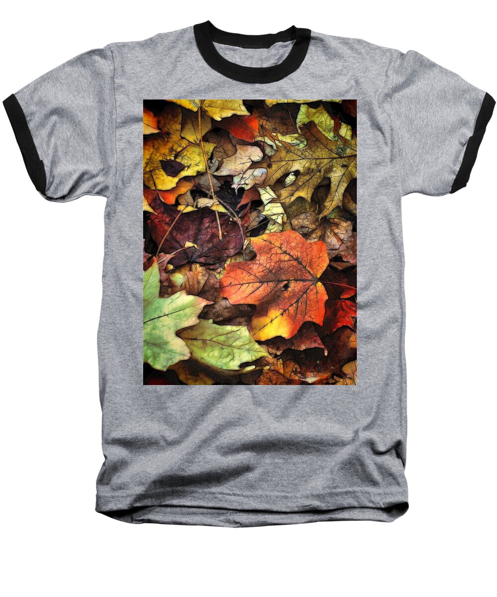 Leaf Baseball T-Shirt featuring the photograph Fall Colors by Lyle Hatch