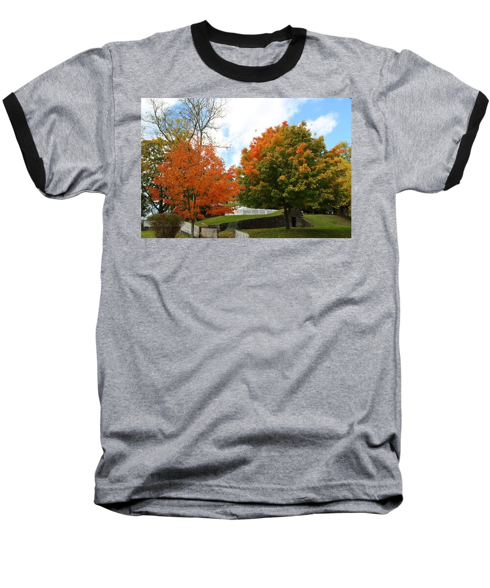 Autumn Baseball T-Shirt featuring the photograph Fall Foliage Colors 09 by Metro DC Photography