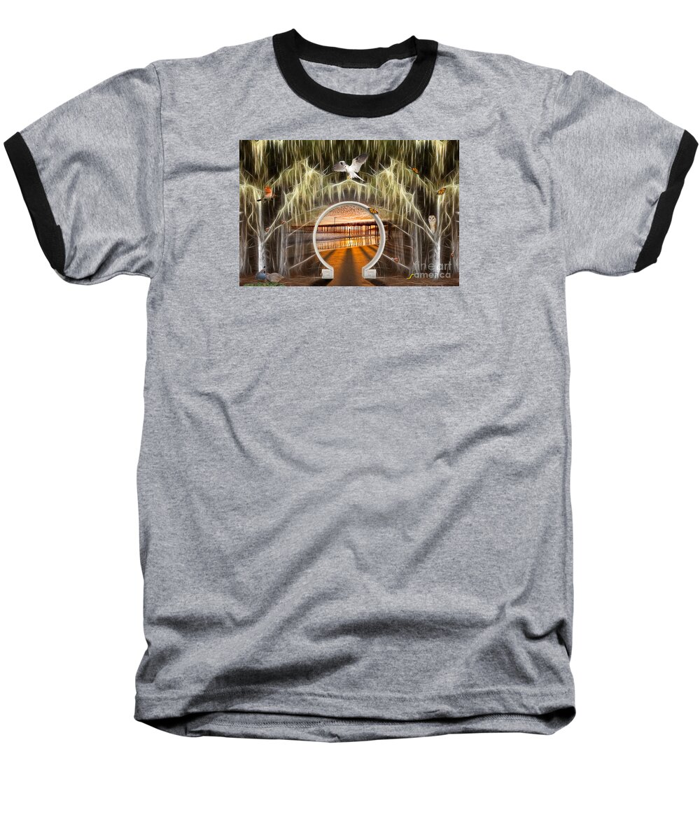 Creative Baseball T-Shirt featuring the photograph Fantasy Forest by Alice Cahill