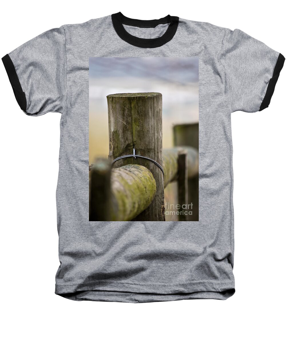Post Baseball T-Shirt featuring the photograph Fence Post by Kerri Farley