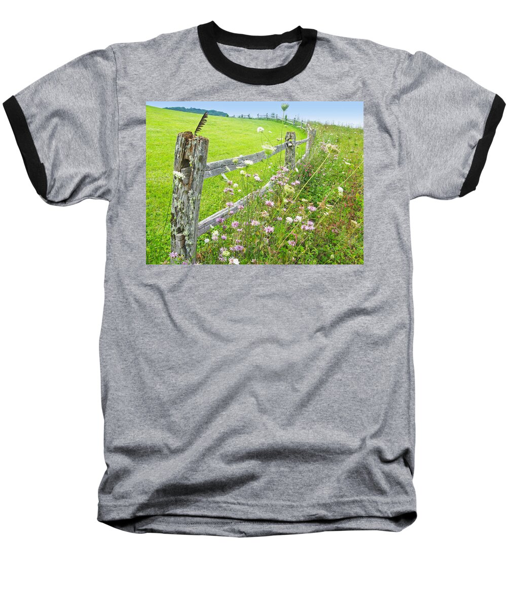 Old Baseball T-Shirt featuring the photograph Fence Post by Melinda Fawver