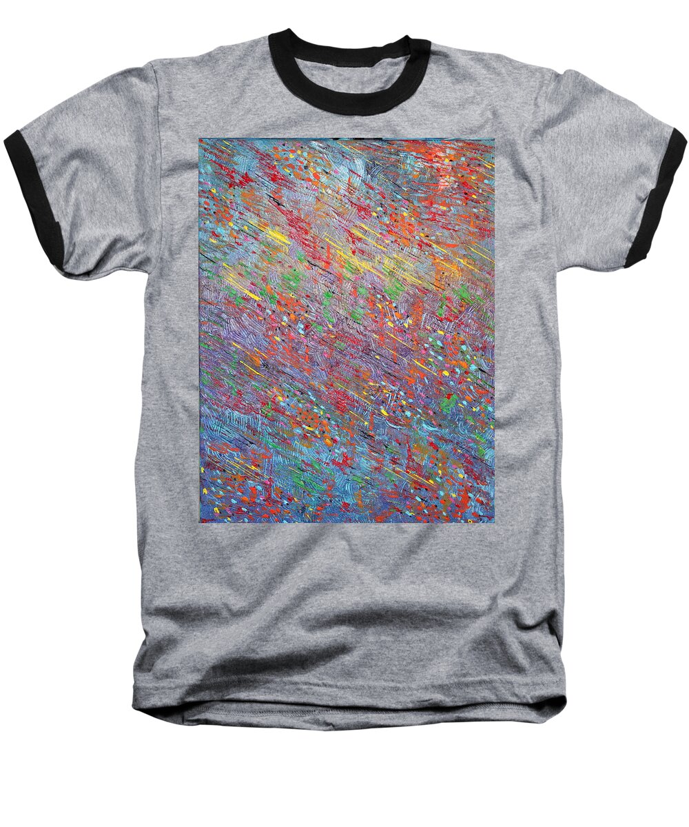 Fish Baseball T-Shirt featuring the painting Fish to the Top by George Riney