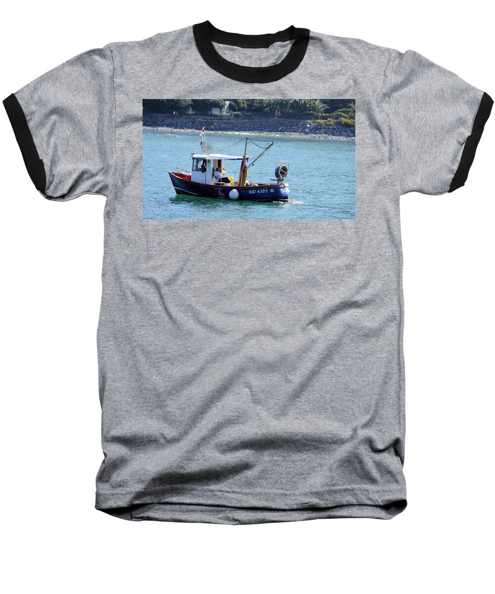 Europe Baseball T-Shirt featuring the photograph Fishing Boat at Portovenere by Matt Swinden