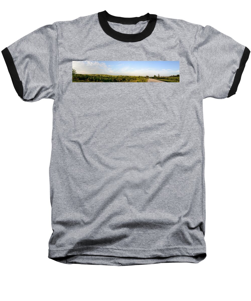 Brian Duram Baseball T-Shirt featuring the photograph Flint Hills 2 by Brian Duram
