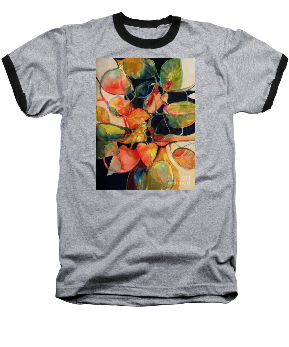 Flowers Baseball T-Shirt featuring the painting Flower Vase No. 5 by Michelle Abrams