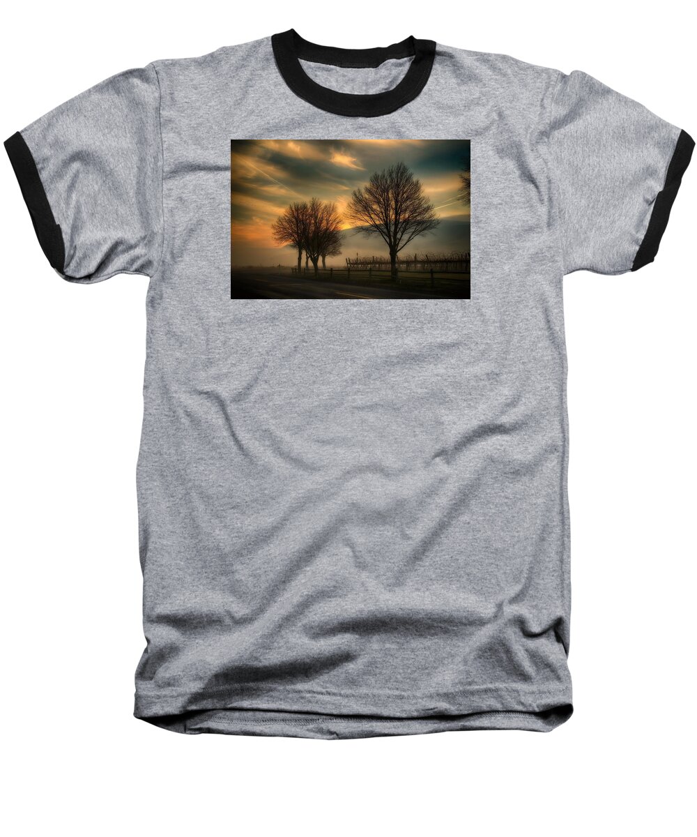 Foggy And Dreamy Baseball T-Shirt featuring the photograph Foggy and Dreamy by Lynn Hopwood
