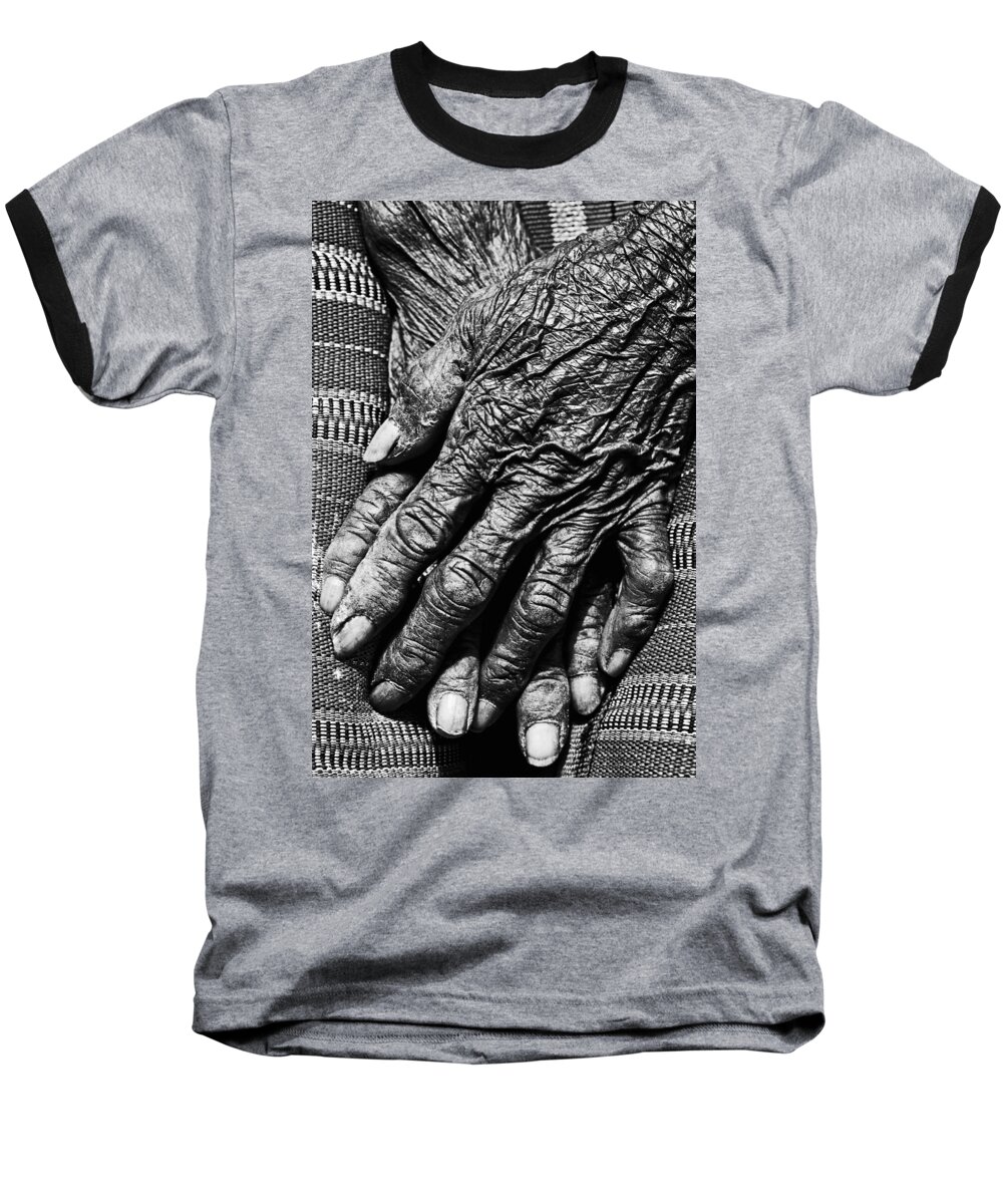 Hands Baseball T-Shirt featuring the photograph Folded Hands 2 by Skip Nall