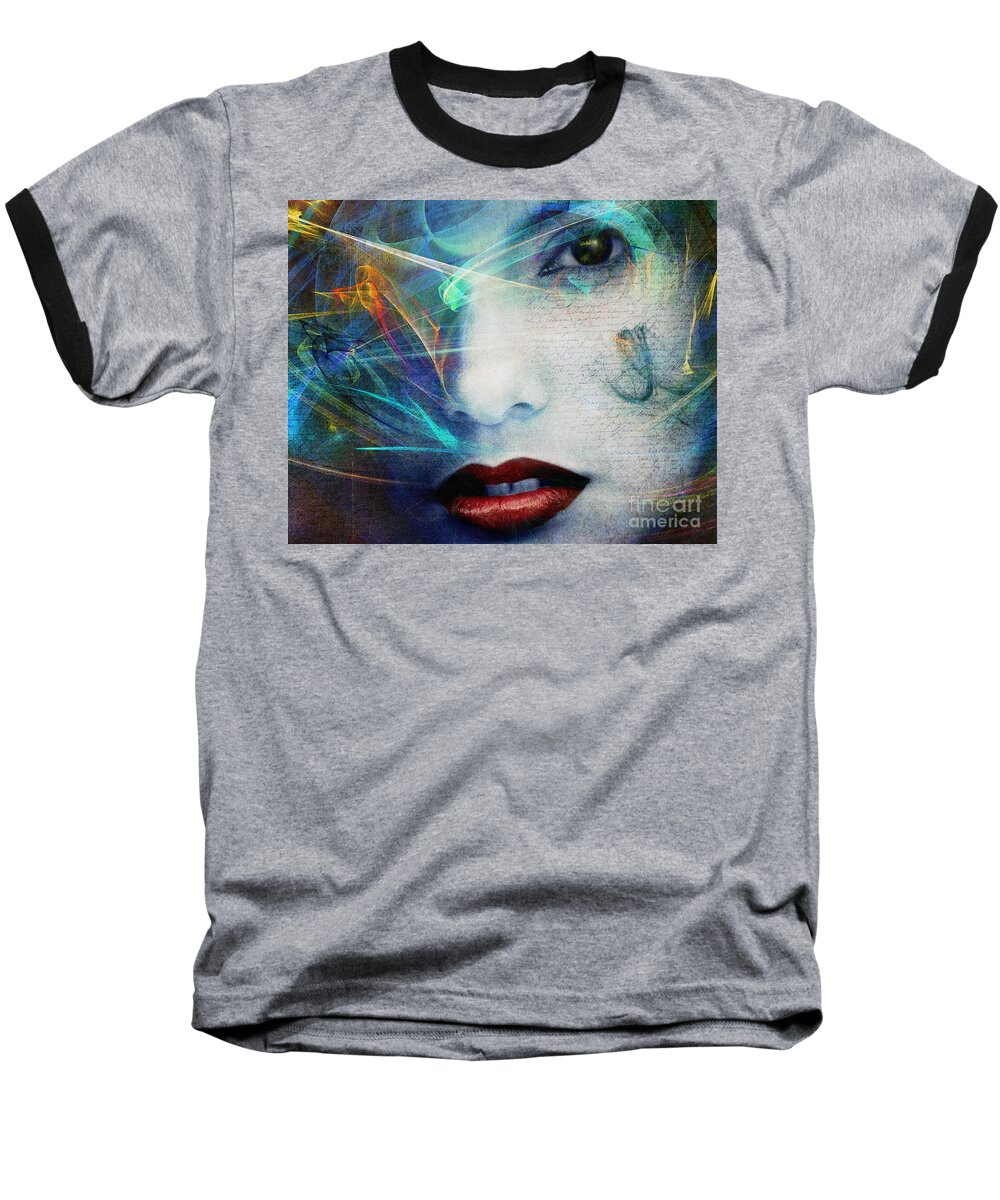 Abstract Baseball T-Shirt featuring the photograph Fragrance of Love by Edmund Nagele FRPS