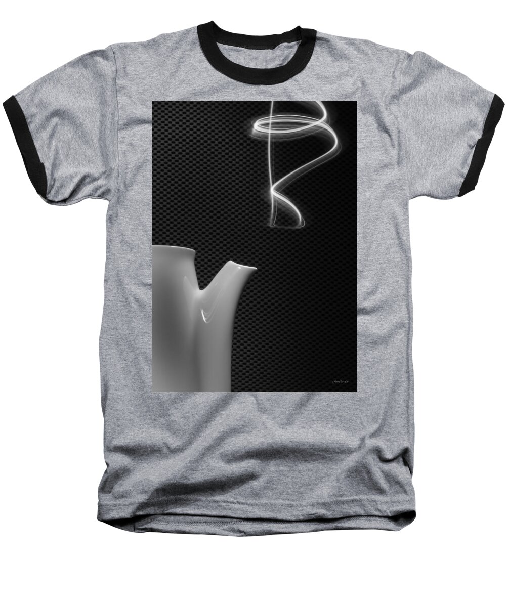Abstracts Baseball T-Shirt featuring the photograph Fresh Pot of Coffee- Light Painting by Steven Milner