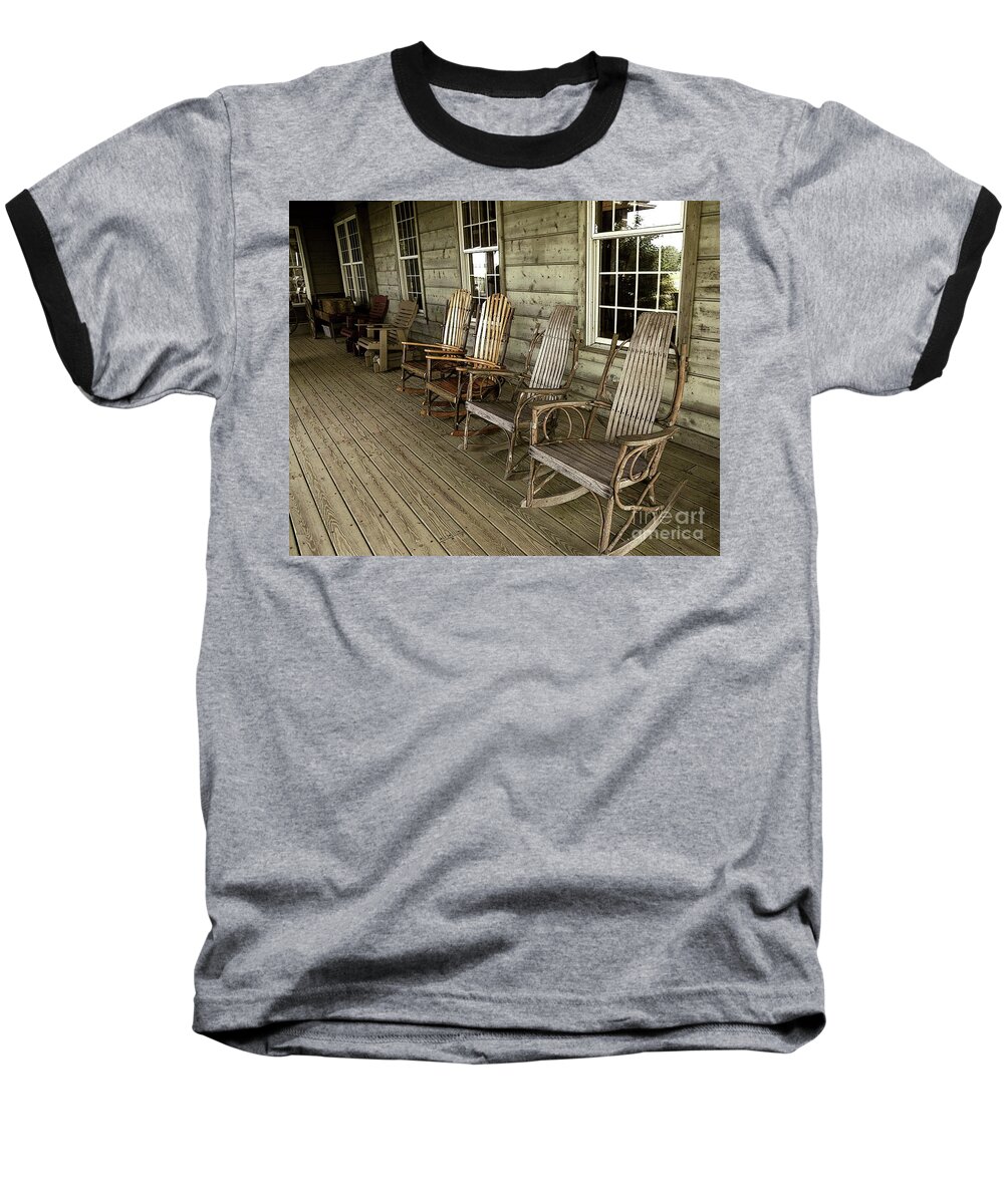 Front Porch Baseball T-Shirt featuring the photograph Front Porch by Desiree Paquette