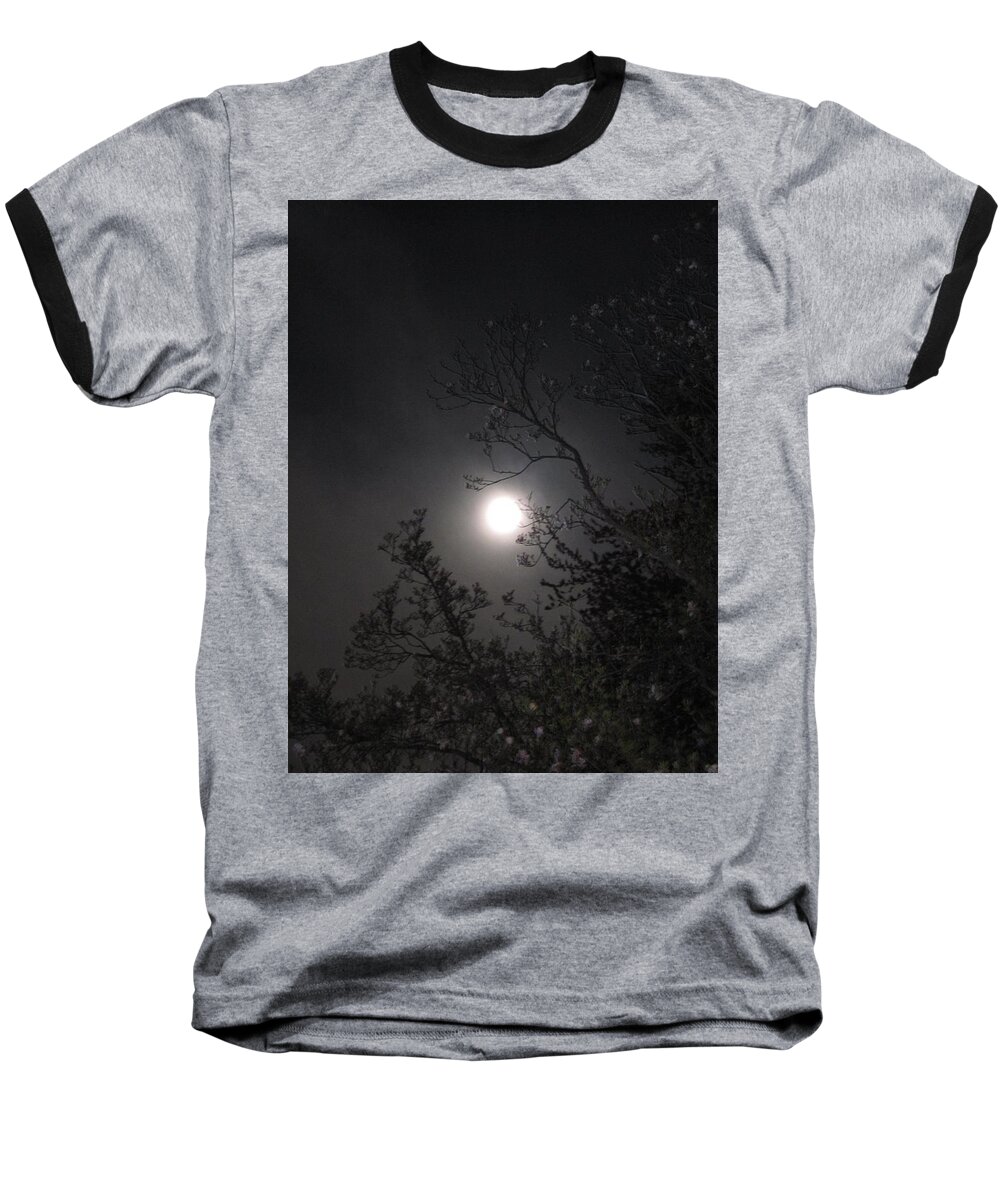 Moon Baseball T-Shirt featuring the photograph Full Pink Moon by Glenn Scano