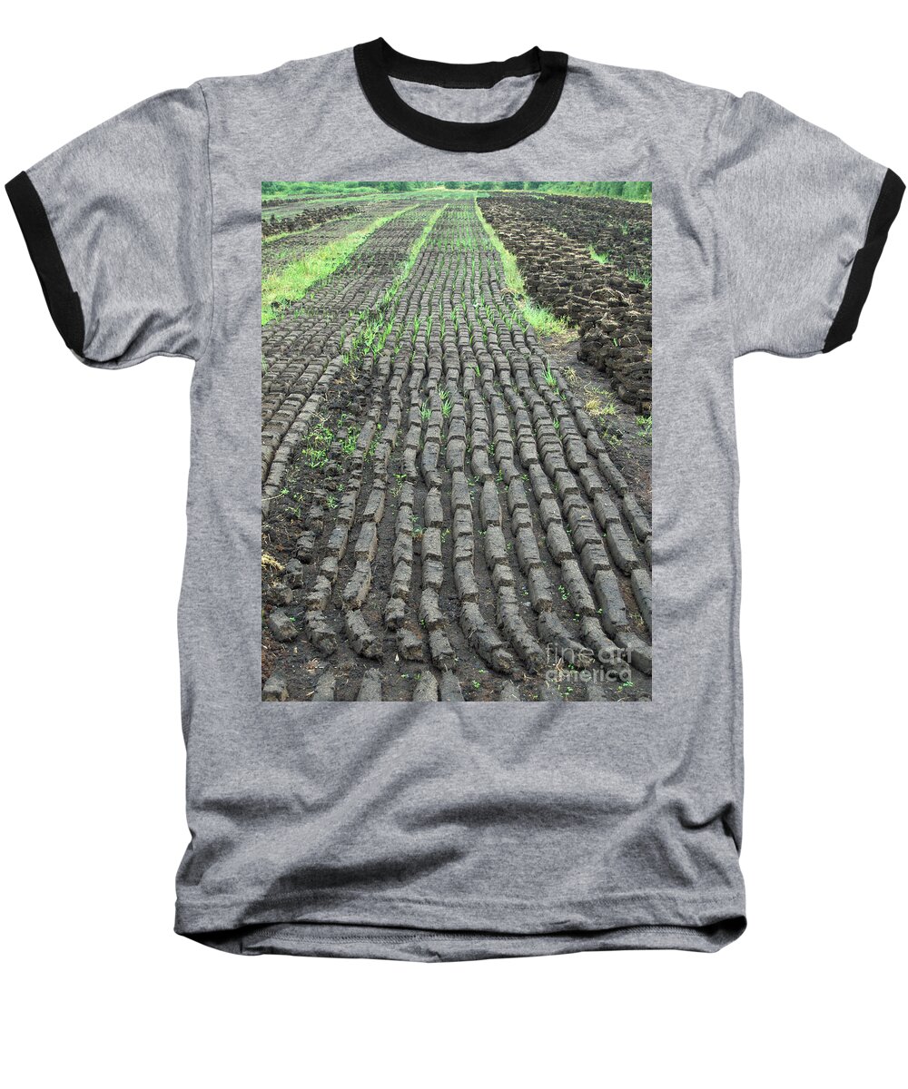 Ireland Baseball T-Shirt featuring the photograph Garden of Peat by Brenda Brown