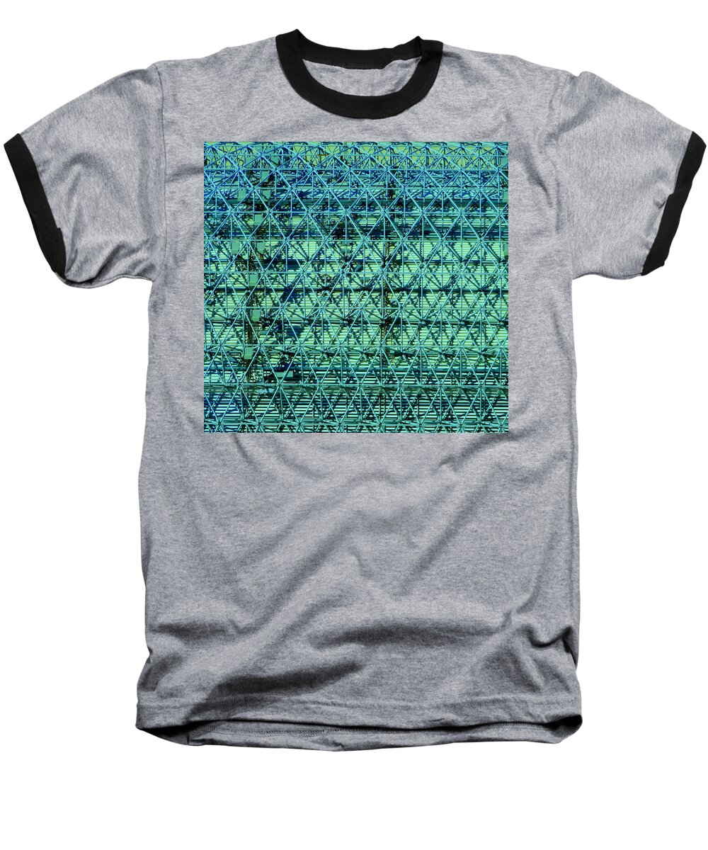 Steel Baseball T-Shirt featuring the photograph Geometrical Steel by Donna Spadola