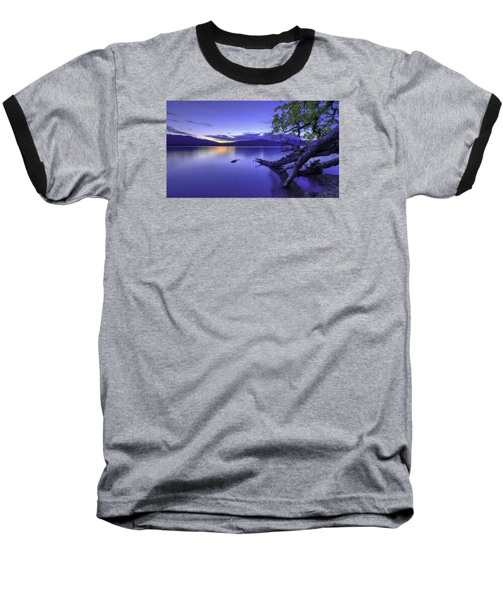 Glacier Blue Baseball T-Shirt featuring the photograph Glacier Blue by Chad Dutson