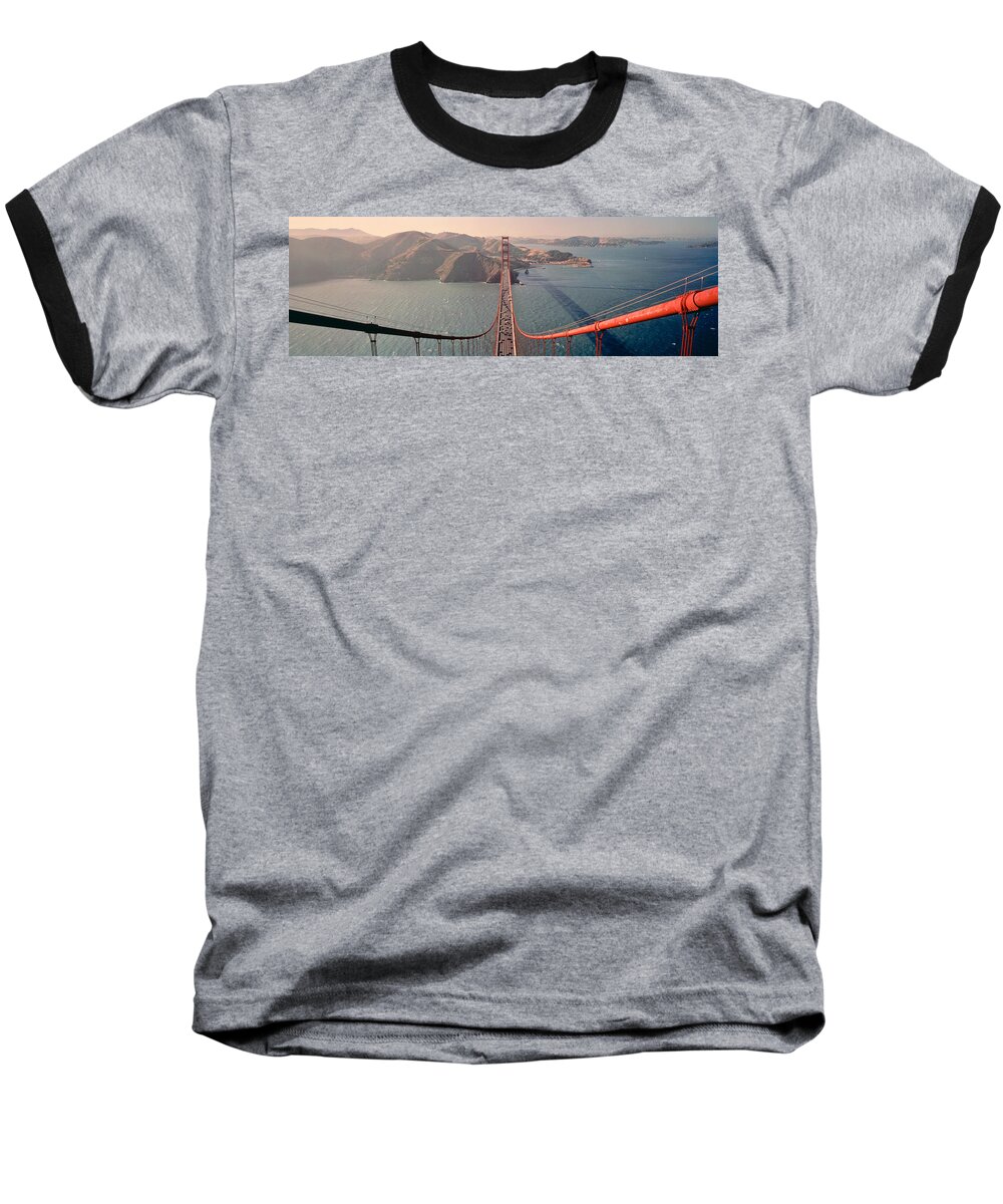Photography Baseball T-Shirt featuring the photograph Golden Gate Bridge California Usa by Panoramic Images