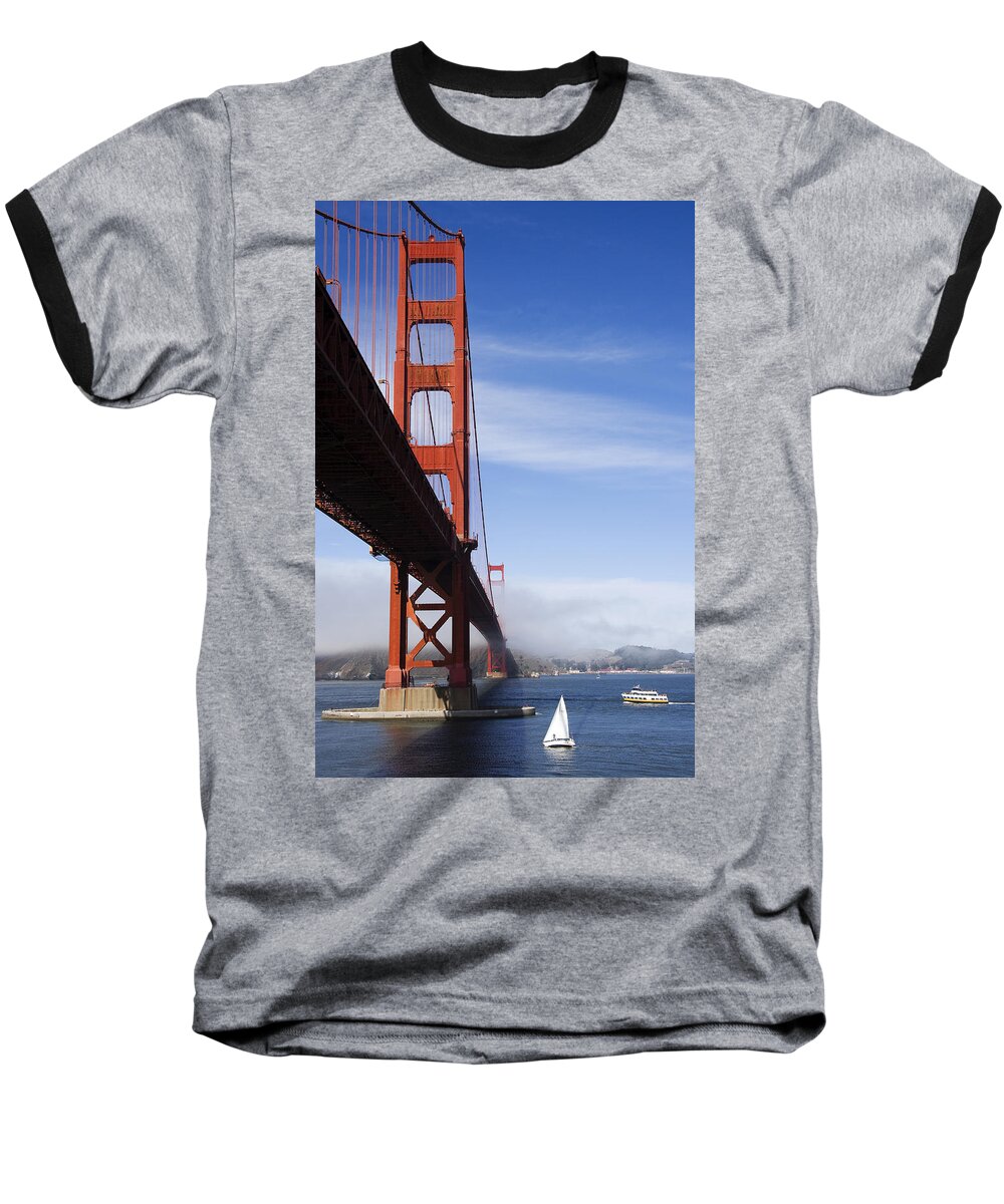 Golden Gate Bridge Baseball T-Shirt featuring the photograph Golden Gate Bridge by Sue Leonard