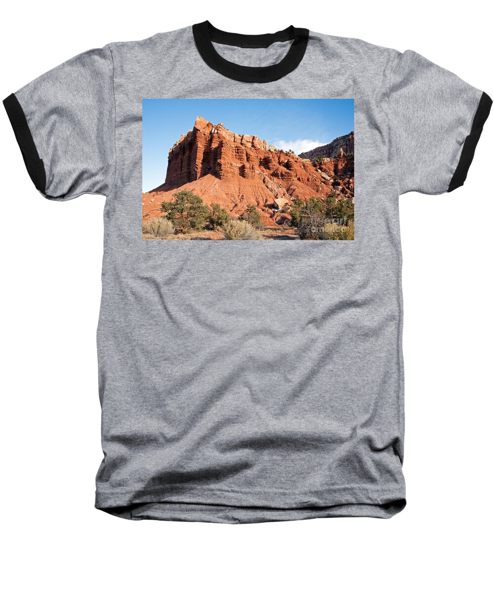 Autumn Baseball T-Shirt featuring the photograph Golden Throne Capitol Reef National Park by Fred Stearns
