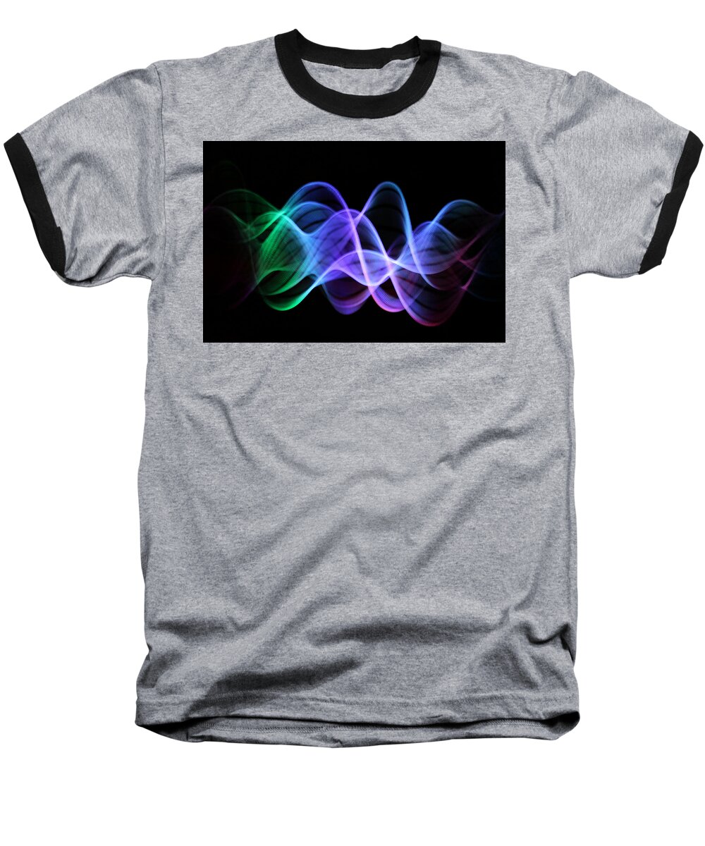 Abstract Baseball T-Shirt featuring the photograph Good Vibrations by Dazzle Zazz