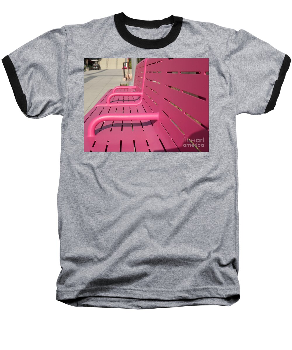 Grand Park Baseball T-Shirt featuring the photograph Grand Park Pink by HEVi FineArt