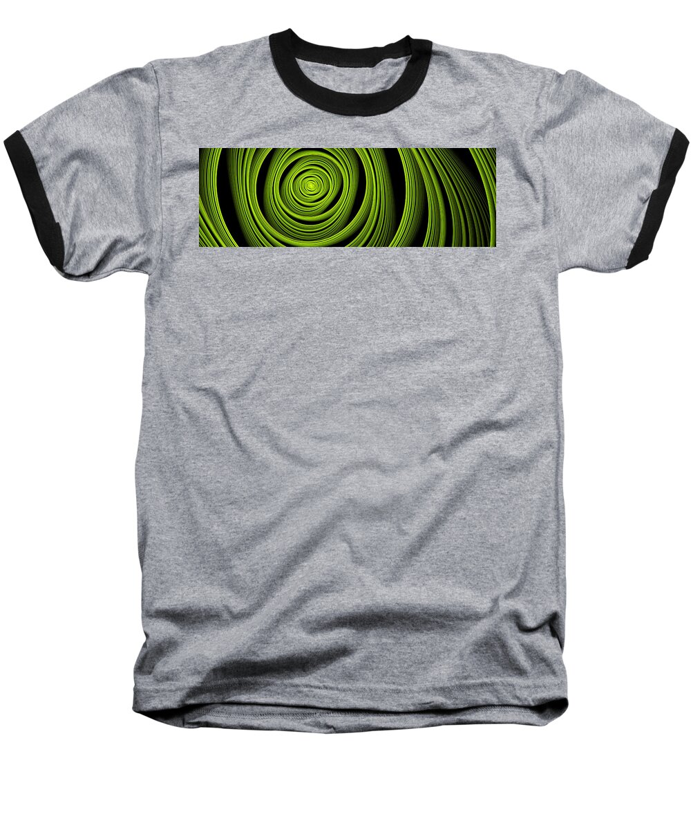 Green Baseball T-Shirt featuring the digital art Green Wellness by Gabiw Art