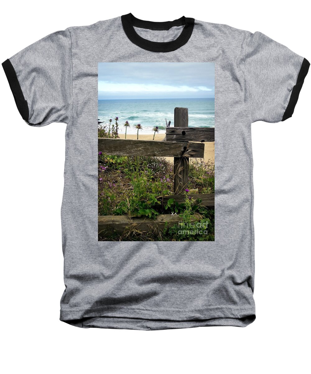 Beach Baseball T-Shirt featuring the photograph Greetings from San Francisco by Ellen Cotton