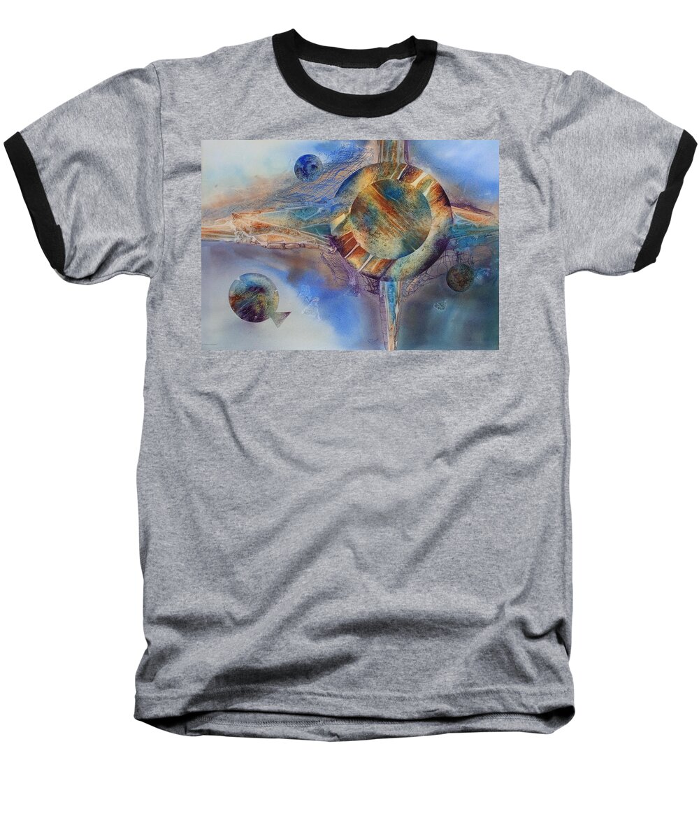 Spiritual Baseball T-Shirt featuring the painting Heavens Gate by Tara Moorman