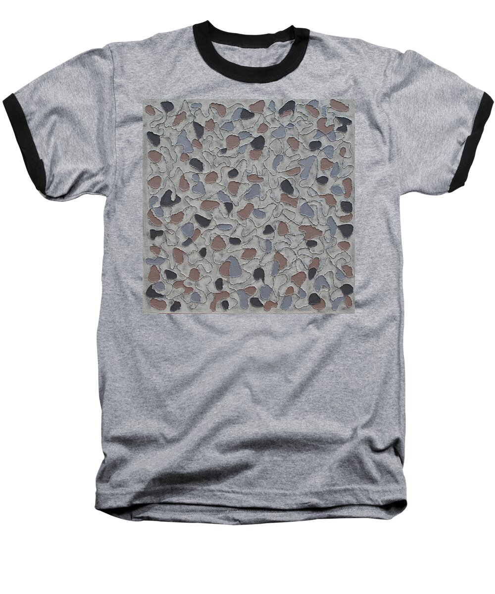 Abstract Baseball T-Shirt featuring the painting Hidden Hearts by Trish Toro