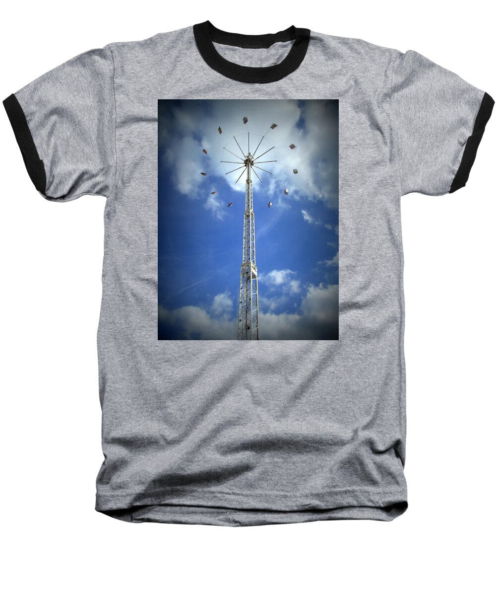 Flying Baseball T-Shirt featuring the photograph High Flyers by Steve Kearns
