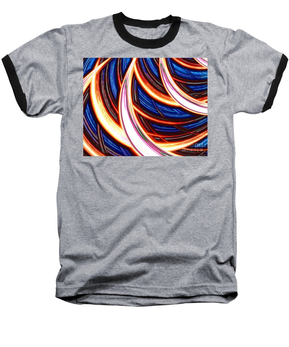Fractal Baseball T-Shirt featuring the digital art Hj-rb by Vix Edwards