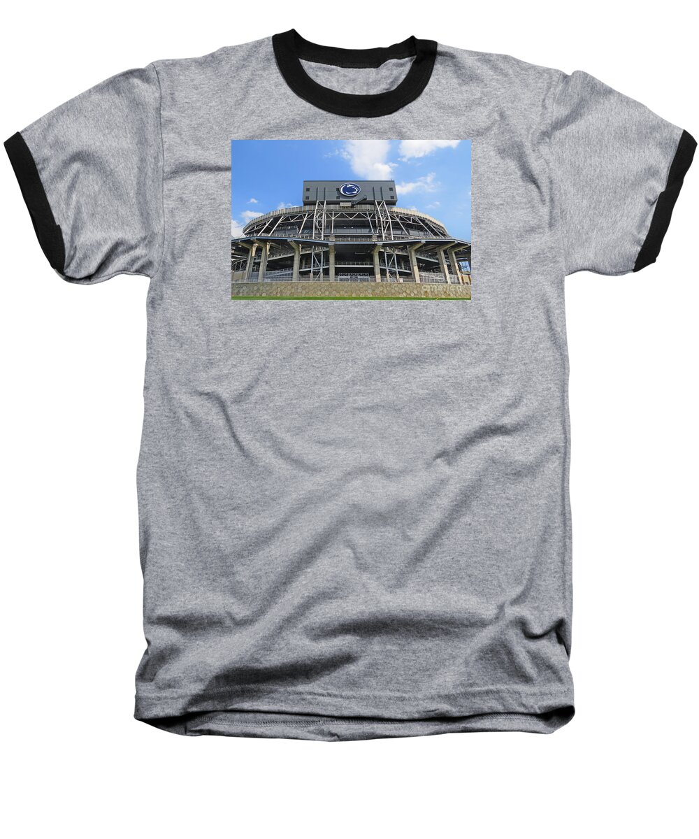 Beaver Stadium Baseball T-Shirt featuring the photograph Home Of The Lions by Dawn Gari