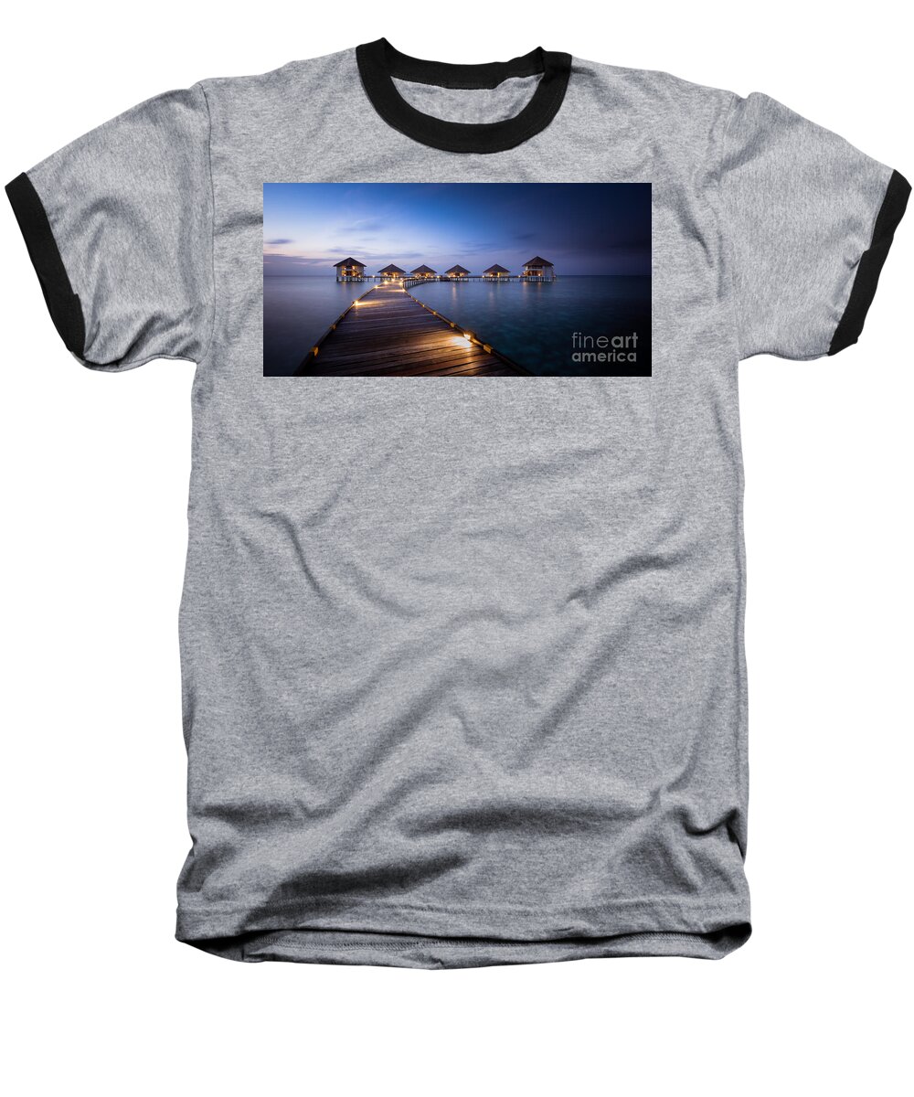 2x1 Baseball T-Shirt featuring the photograph Honeymooners paradise by Hannes Cmarits