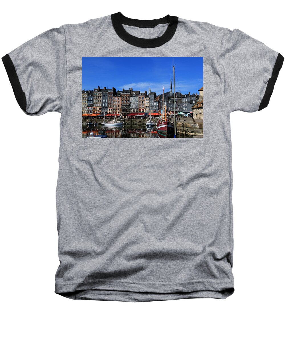 Tom Prendergast Baseball T-Shirt featuring the photograph Honfleur France by Tom Prendergast